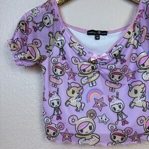 Dolls Kill x Tokidoki • Confection Cuteness Donutella Mesh Shirt